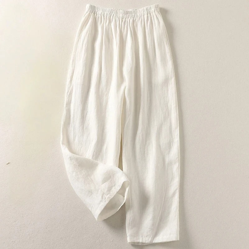 Amalia — Pantalones holgados de lino