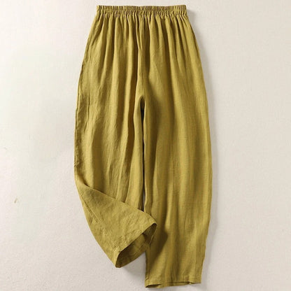 Amalia — Pantalones holgados de lino