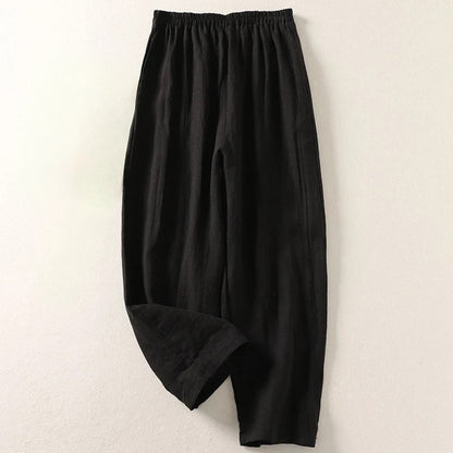 Amalia — Pantalones holgados de lino
