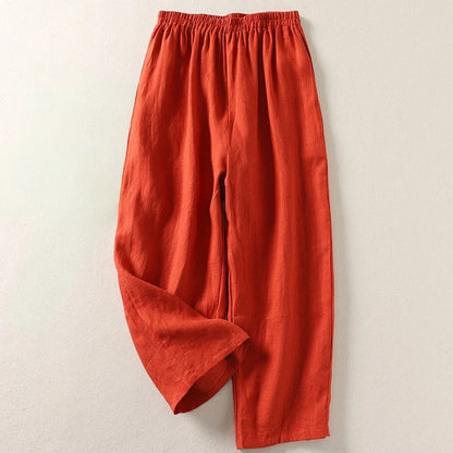 Amalia — Pantalones holgados de lino