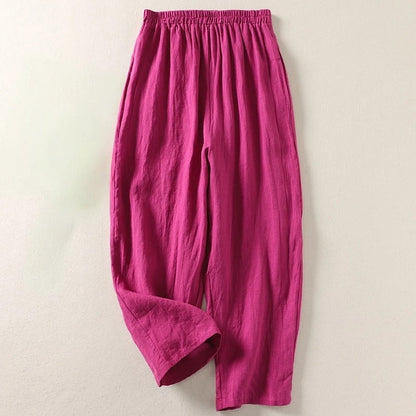 Amalia — Pantalones holgados de lino