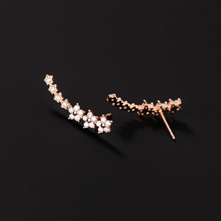 Pendientes de flores atemporales