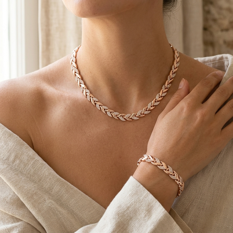 <p>Collar y Pulsera Cola de Pez</p>