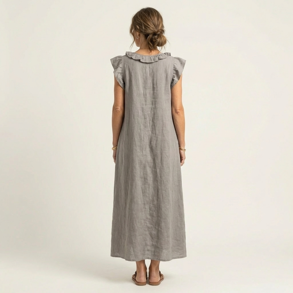Josette | Vestido largo con cuello en V