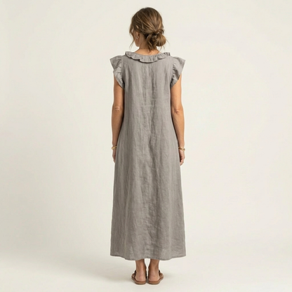 Josette | Vestido largo con cuello en V