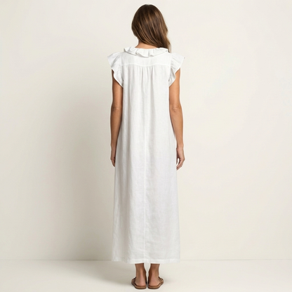 Josette | Vestido largo con cuello en V