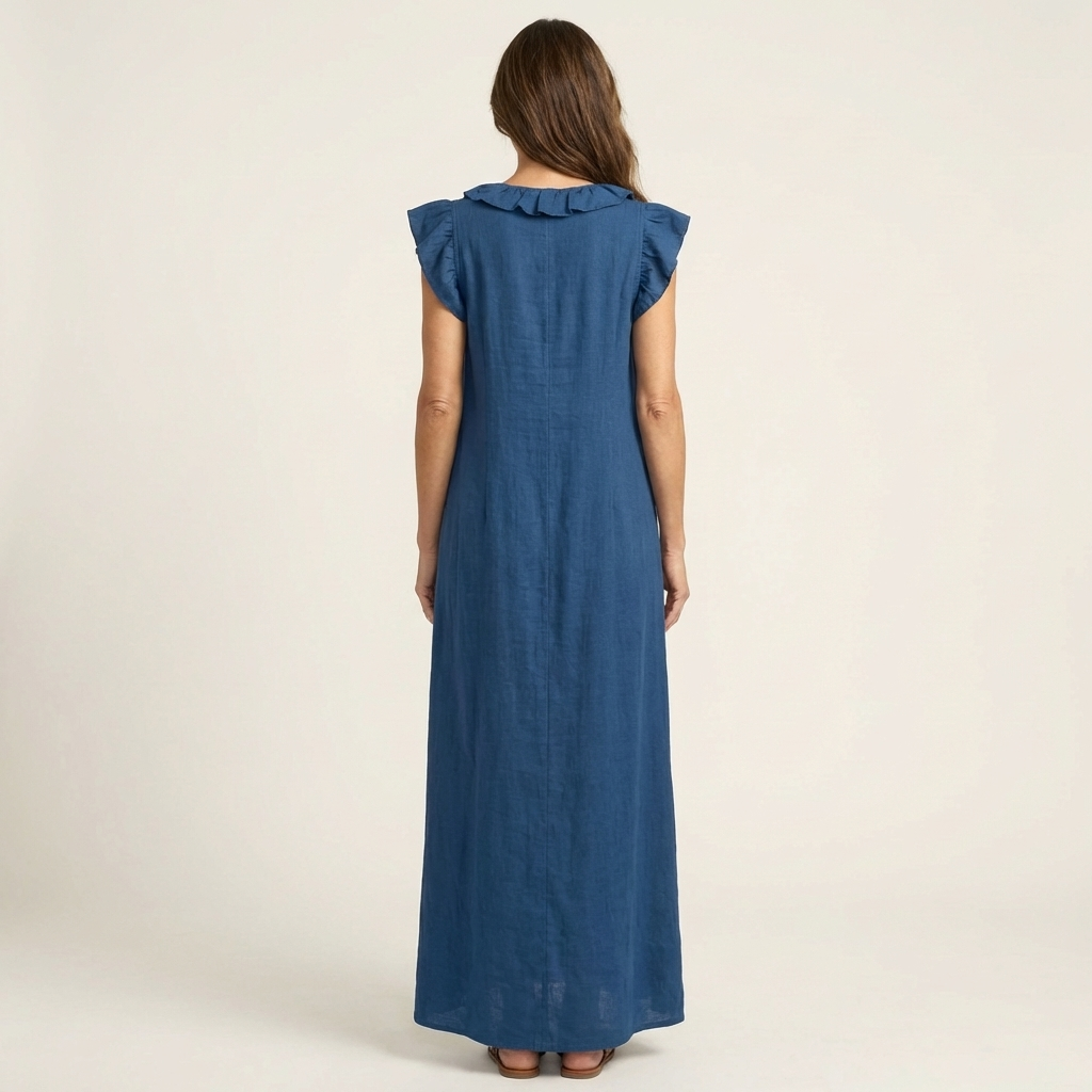 Josette | Vestido largo con cuello en V