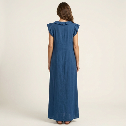 Josette | Vestido largo con cuello en V